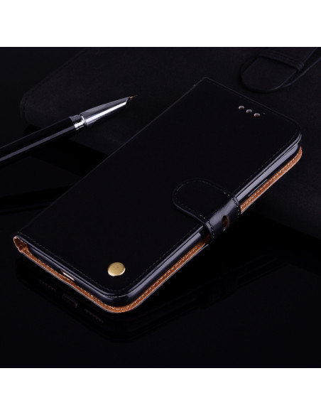 Cover Galaxy J6 EU 2018 Pelle Nero | Melacompro