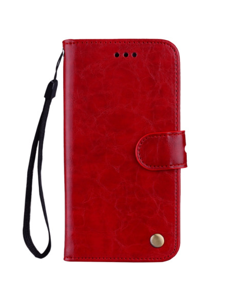 Cover Galaxy J6 EU 2018 Pelle Nero Rosso | Melacompro