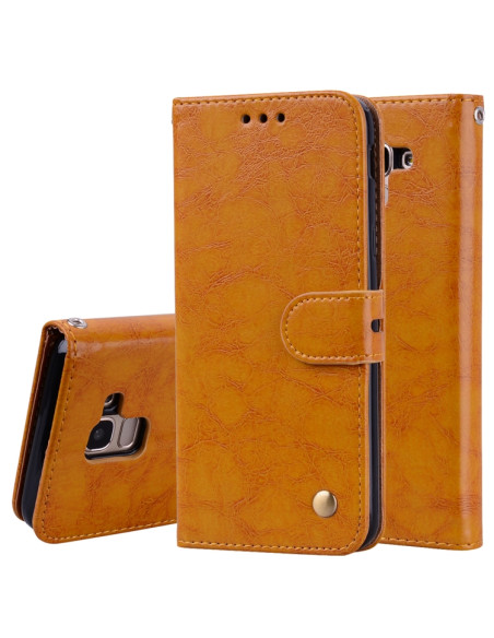 Cover Galaxy J6 EU 2018 Pelle Nero Marrone | Melacompro