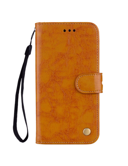 Cover Galaxy J6 EU 2018 Pelle Nero Marrone | Melacompro