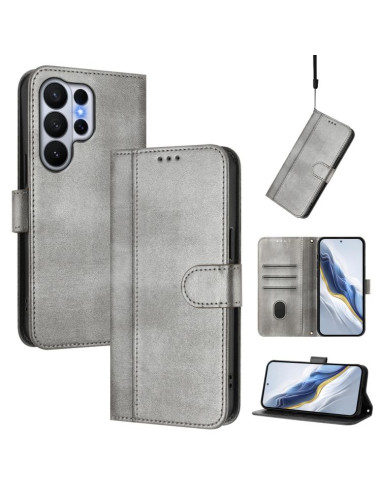 Cover Galaxy S26 Ultra Pelle PU Grigio | Melacompro