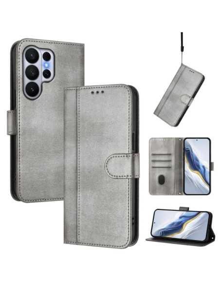 Cover Galaxy S26 Ultra Pelle PU Grigio | Melacompro