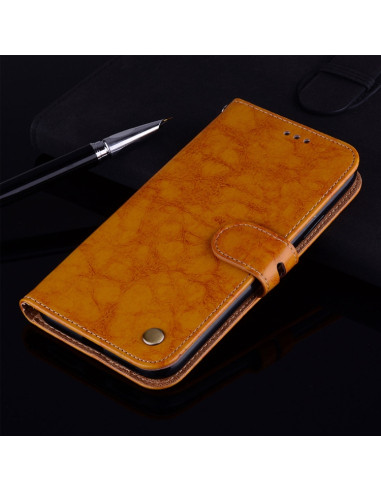 Cover Galaxy J6 EU 2018 Pelle Nero Marrone | Melacompro