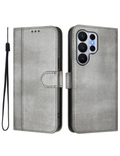 Cover Galaxy S26 Ultra Pelle PU Grigio | Melacompro 2