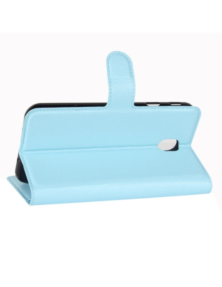 Cover Galaxy J3 2017 Pelle PU Nero Blu | Melacompro