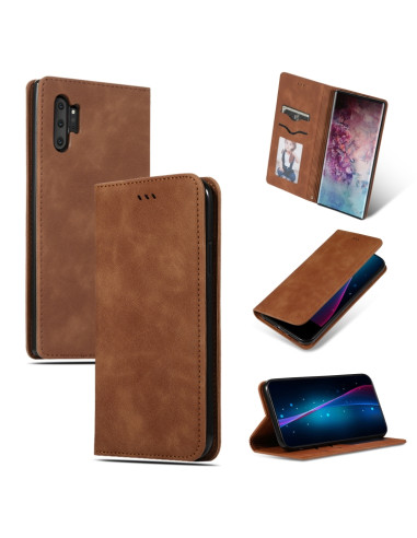 Cover Galaxy Note 10 Pro Pelle Marrone | Melacompro