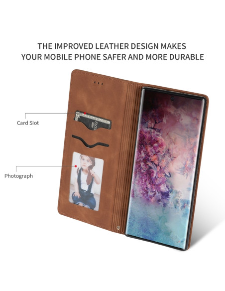 Cover Galaxy Note 10 Pro Pelle Marrone | Melacompro