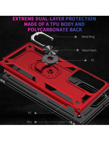 Cover Galaxy Note 20 5G Antiurto Rosso | Melacompro