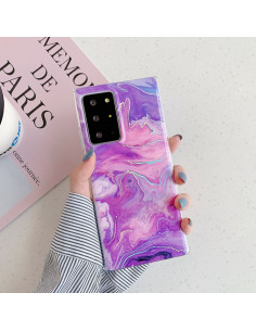 Cover Galaxy Note 20 Ultra TPU Marmo Viola