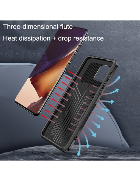 Cover Galaxy Note 20 Ultra Antiurto Rosso Nero | Melacompro