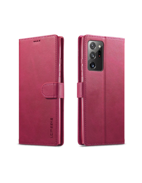 Cover Galaxy Note 20 Ultra Pelle Flip Rosso | Melacompro