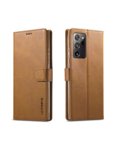 Cover Galaxy Note 20 Ultra Pelle Flip con Portafoglio Giallo