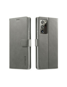 Cover Galaxy Note 20 Ultra Pelle Flip con Portafoglio Grigio