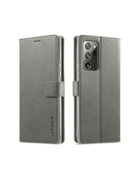 Cover Galaxy Note 20 Ultra Pelle Flip Grigio | Melacompro