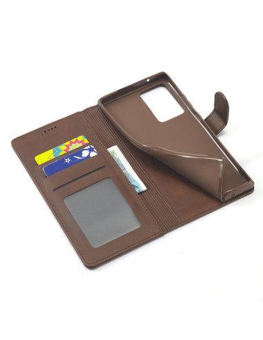 Cover Galaxy Note 20 Ultra Pelle Flip Grigio | Melacompro