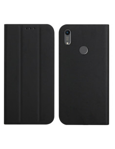 Cover Huawei Y6 2019 Pelle a Libro Menta Nero