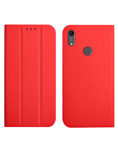 Cover Huawei Y6 2019 Pelle Menta Rosso | Melacompro
