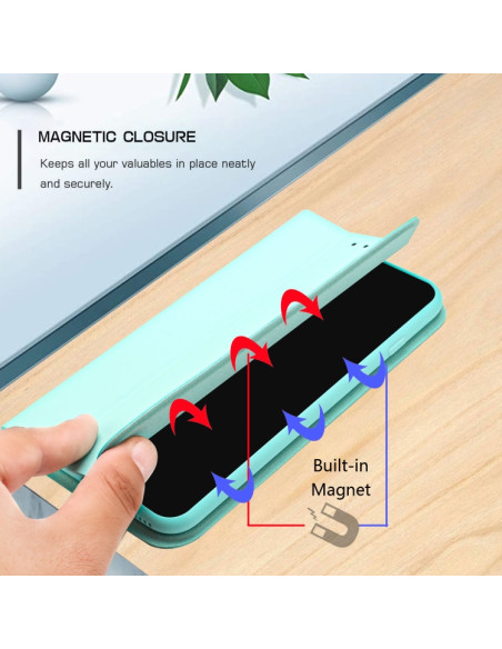 Cover Huawei P Smart 2019 Pelle PU Menta Menta Verde | Melacompro