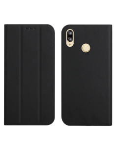 Cover Huawei P Smart 2019 Pelle PU Flip a Libro Nero