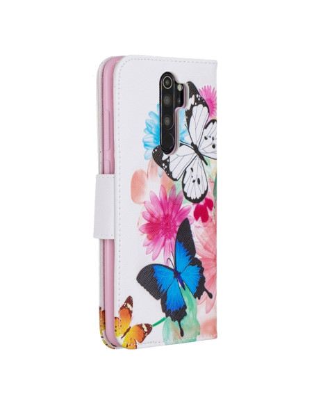 Cover Redmi Note 8 Pro Pelle Farfalle | Melacompro