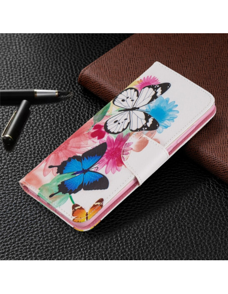 Cover Redmi Note 8 Pro Pelle Farfalle | Melacompro