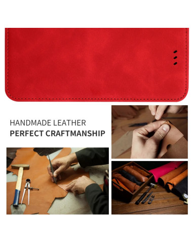 Cover Galaxy Note 10 Pro Pelle Marrone Rosso | Melacompro