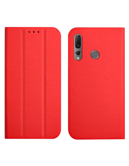 Cover Huawei P Smart Z Pelle Nero Rosso | Melacompro