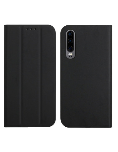 Cover Huawei P30 Pelle a Libro Menta Nero | Melacompro