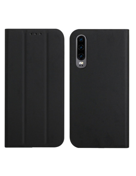 Cover Huawei P30 Pelle a Libro Menta Nero | Melacompro