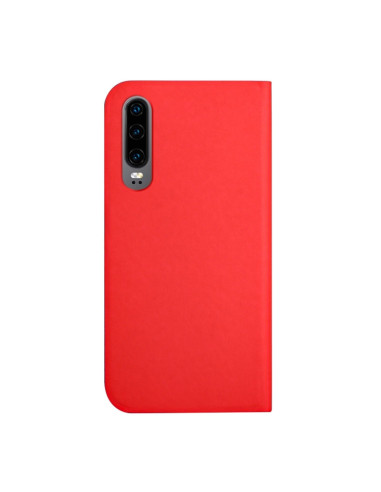 Cover Huawei P30 Pelle a Libro Menta Rosso | Melacompro
