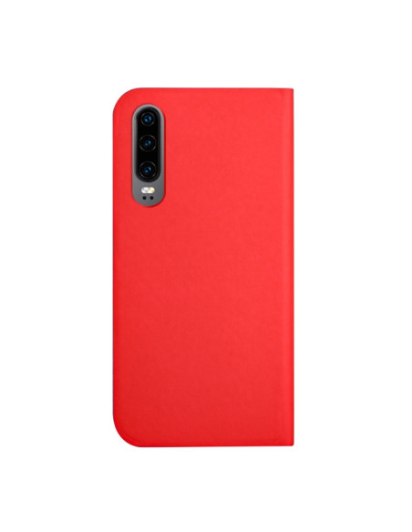 Cover Huawei P30 Pelle a Libro Menta Rosso | Melacompro