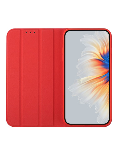 Cover Huawei P Smart 2019 Pelle PU Menta Rosso | Melacompro