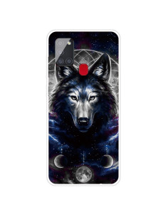 Cover Galaxy A21S TPU Antiurto Lupo Magico Trasparente