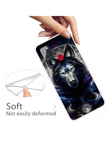 Cover Galaxy A21S TPU Antiurto Lupo Trasparente | Melacompro