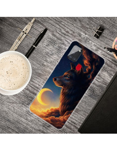 Cover Galaxy A21S Antiurto Lupo Celeste Trasparente | Melacompro 2