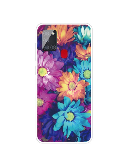 Cover Galaxy A21s TPU Antiurto Crisantemo | Melacompro