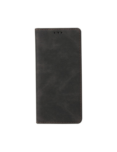 Cover Galaxy A02s Pelle Flip Marrone Nero | Melacompro