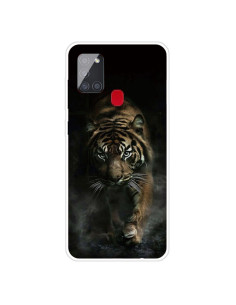 Cover Galaxy A21S TPU Antiurto Tigre Cinese Trasparente
