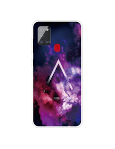 Cover Galaxy A21S TPU Antiurto Cielo Stellato Trasparente