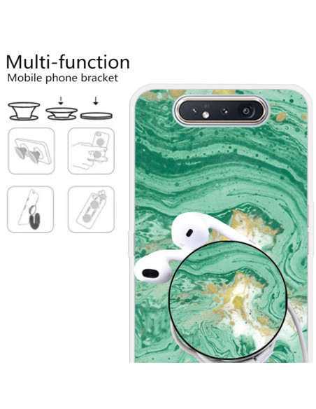 Cover Galaxy A80 TPU Marmo Verde Scuro Dark Verde | Melacompro