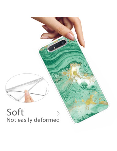Cover Galaxy A80 TPU Marmo Verde Scuro Dark Verde | Melacompro