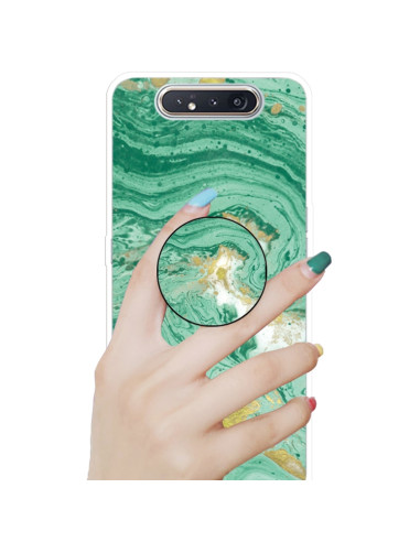 Cover Galaxy A80 TPU Marmo Verde Scuro Dark Verde | Melacompro