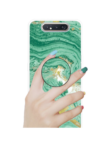 Cover Galaxy A80 TPU Marmo Verde Scuro Dark Verde | Melacompro