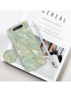 Cover Galaxy A80 TPU Marmo Verde Scuro Light Verde | Melacompro 2