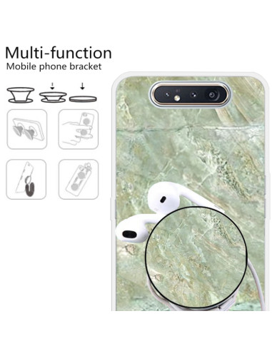 Cover Galaxy A80 TPU Marmo Verde Scuro Light Verde | Melacompro