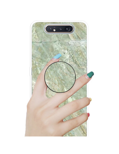 Cover Galaxy A80 TPU Marmo Verde Scuro Light Verde | Melacompro