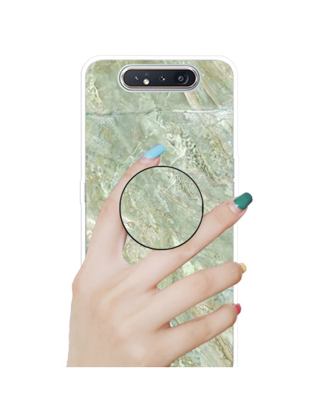 Cover Galaxy A80 TPU Marmo Verde Scuro Light Verde | Melacompro