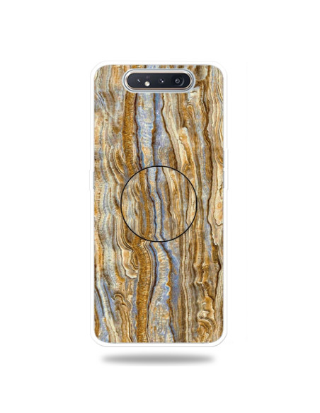 Cover Galaxy A80 TPU Marmo Verde Scuro Marrone | Melacompro