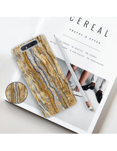 Cover Galaxy A80 TPU Marmo Verde Scuro Marrone | Melacompro 2