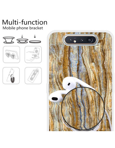 Cover Galaxy A80 TPU Marmo Verde Scuro Marrone | Melacompro